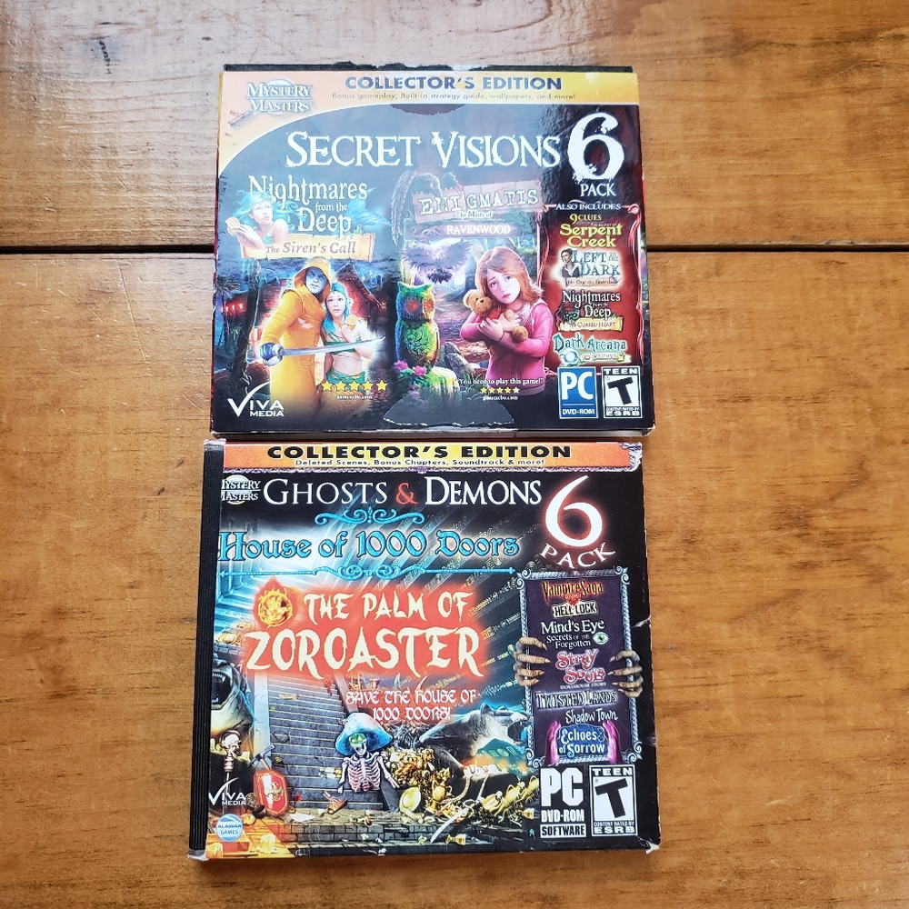 Mystery Masters Secret Visions & Ghosts & Demons 2 6 PC DVD ROM GAME